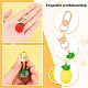 WADORN 9 Styles Fruit Bag Charms KEYC-WR0001-20-3