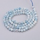 Chapelets de perles en aigue-marine naturelle G-F568-068-4mm-2