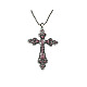 Колье с подвеской в виде креста из цинкового сплава NF8765-09-1