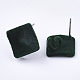 Reperti di orecchini a bottone in ferro flocky X-IFIN-S704-35B-2