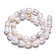 Fili di perle di perle d'acqua dolce coltivate naturali PEAR-N012-10E-4