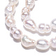 Fili di perle di perle d'acqua dolce coltivate naturali PEAR-N012-03H-3