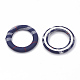Cloth Fabric Covered Linking Rings WOVE-N009-04F-2