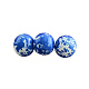 Baking Painted Round Glass Bead Strands DGLA-S084-8mm-61-1