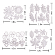 Gorgecraft 4 шт. цветы для резки листьев штампы из углеродистой стали трафареты 3d цветочные штампы для изготовления карт металлический шаблон для тиснения DIY-GF0001-04-2