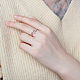 Shegrace 925 anello in argento sterling placcato rodio JR736A-4