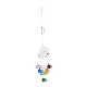 Cristal lustre suncatchers prismes chakra pendentif suspendu AJEW-Q142-01-3