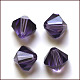 Abalorios de cristal austriaco de imitación SWAR-F022-3x3mm-539-1