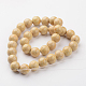 Dyed Natural Fossil Beads Strands G-E328-12mm-13-3