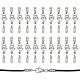 Unicraftale 20 Sets 304 Stainless Steel Lobster Claw Clasps STAS-UN0044-83-1