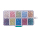 10 Colors Baking Painted Transparent Glass Round Beads DGLA-JP0001-23-8mm-2