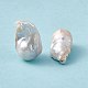 Perles de perles de keshi naturelles baroques PEAR-N020-J20-2