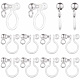 SUNNYCLUE 40Pcs 304 Stainless Steel Clip-on Earring Component STAS-SC0005-39P-1