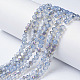 Electroplate Glass Beads Strands X-EGLA-A034-J4mm-F03-1