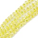 Transparent Electroplate Glass Beads Strands EGLA-F153-AB01-1