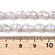 Непрозрачные однотонные гальванические стеклянные бусины EGLA-N013-P6mm-B05-4