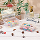 SUPERFINDINGS 6 Pack Clear Plastic Beads Storage Containers Boxes with Lids 12.2x8.3x5.5cm Small Rectangle Plastic Organizer Storage Cases for Beads Jewelry Office Craft CON-WH0074-62-4