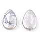 Perle keshi di perle nucleate naturali barocche PEAR-S020-Z01-1-3