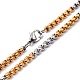 304 Stainless Steel Box Chain Necklaces NJEW-F227-09G-10-A-2