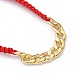 Bracelets de perles tressées en fil de nylon réglable unisexe BJEW-JB05422-02-2
