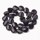 Chapelets de perles en verre opaque de couleur unie GLAA-N032-06G-2