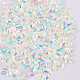ネイルアート用品レーザーオーロラカラーグリッター  マニキュアスパンコール  キラキラネイルスパンコール  菱形  乳白色  3.5x2.5x1.5mm MRMJ-S020-001B-1