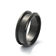 201 Stainless Steel Grooved Finger Ring Settings STAS-WH0029-52D-EB-2
