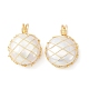Colgantes de perlas keshi de perlas barrocas naturales PALLOY-JF02136-1