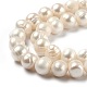 Fili di perle di perle d'acqua dolce coltivate naturali PEAR-L033-28-01-2