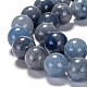 Chapelets de perles en aventurine bleue naturelle G-F380-8mm-2