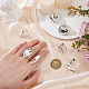 1 упаковка женских перстней со стразами RJEW-ME0001-04-3