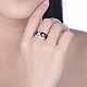 925 anillos de dedo de porcelana de plata esterlina RJEW-BB30247-A-7-2