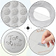 Круглые наклейки с тиснением из серебряной фольги DIY-WH20008-005-3