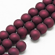 Rubberized Style Acrylic Beads Strands MACR-S835-20mm-04-1