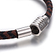 Leather Braided Cord Bracelets BJEW-E352-19P-3