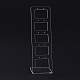 透明アクリルイヤリングディスプレイスタンド  はしご形  透明  19.5x6.3x0.95cm  穴：1.6mm EDIS-G014-01-3