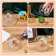 Nbeads 2 juego de cúpula de exhibición de vidrio redonda DJEW-NB0001-19-4