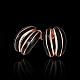 Simple Fashion Tin Alloy Enamel Stud Earrings For Women EJEW-BB13594-2RG-2