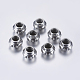 (vente de stock pour les fêtes) 304 perles européennes en acier inoxydable X-STAS-L198-31P-2