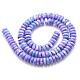Synthetic Ocean White Jade Rondelle Beads Strands G-L019-M-4
