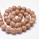 Natürliche sunstone Perlen Stränge X-G-F364-11-10mm-2