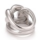 304 anillo grueso ovalado de acero inoxidable RJEW-B040-15P-3