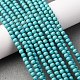 Chapelets de perles synthétiques turquoises&nbsp;TURQ-GSR4mm129-2