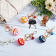 OLYCRAFT 4pcs Lucky Cat Keychain Pendants Japanese Cat Keychains with Cat Bell Decoration Maneki Neko Keyrings Fortune Lucky Key Chains for Hanbag Backpack Phone Decor Gifts KEYC-OC0001-36-4