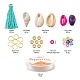 DIY Tassel Charm Heishi Beads Jewelry Set Making Kit DIY-FS0002-39-3