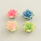 Handmade Polymer Clay Rose Flower Beads CLAY-Q191-M10-1