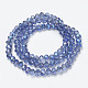 Electroplate Glass Beads Strands EGLA-A034-T4mm-I12-2