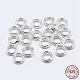 925 anillos de salto divididos de plata de ley. STER-F036-01S-0.6x8mm-1