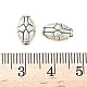Сплавочные овальные бусины тибетского стиля  TIBEB-L008-08AS-3