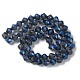 Electroplate Transparent Glass Beads Strands EGLA-I019-FR02-3